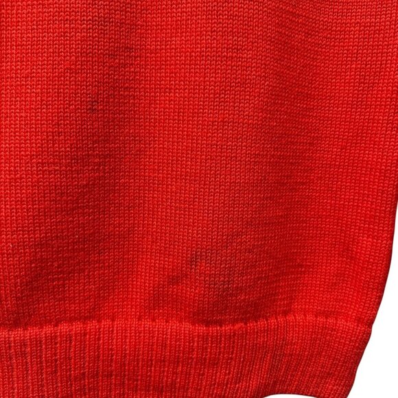 Vintage Blades Wool Sweater Medium Third Mate Anchor Graphic Red Nautical Sailor - Picture 12 of 13